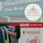 Garimpa São Braz transforma colégio estadual em ponto de encontro para amantes de brechó