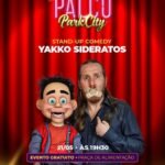 Stand-up comedy com humorista e ventríloquo Yakko Sideratos é atração nesta quinta-feira, 21/5, no Shopping ParkCity Sumaré