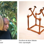 Escultura de Washington Silvera, artista representado pela Galeria Ybakatu, é disputada em leilão na Dinamarca