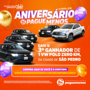 Terceira contemplada Campanha Aniversário