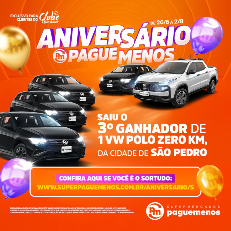 Terceira contemplada Campanha Aniversário