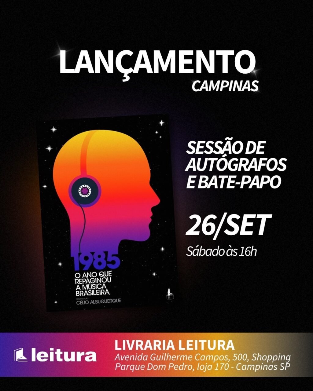 Crédito Garota FM_Cartaz da Livraria_Leitura_CPS