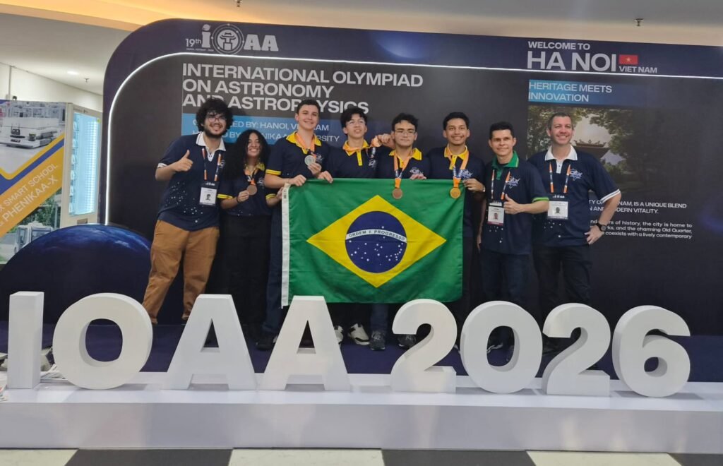 Equipe brasíleira da Olimpíada Internacional de Astronomia e Astrofísica - Divulgação OBA